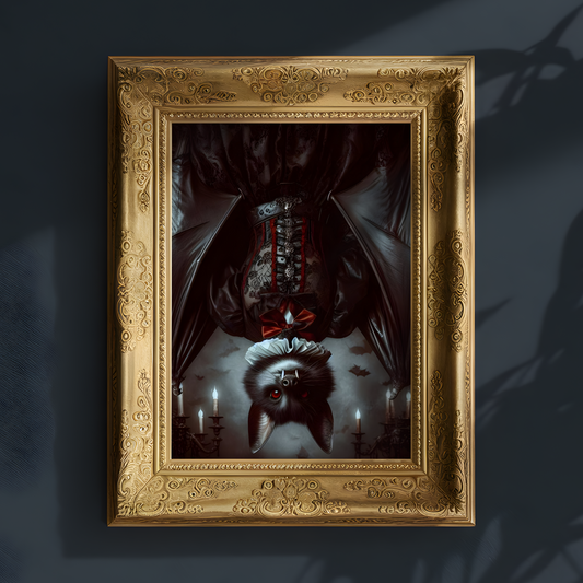 Gothic Bat In Dress