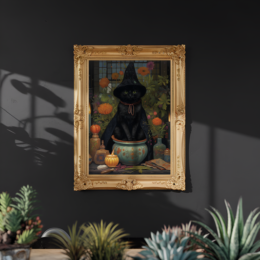 Cat In Cauldron