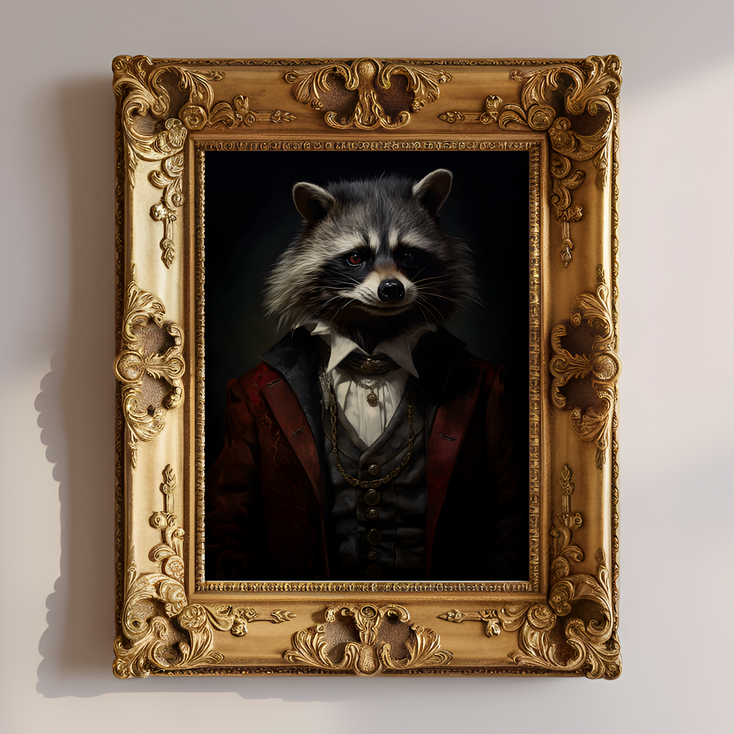 Gothic Raccoon In Suit