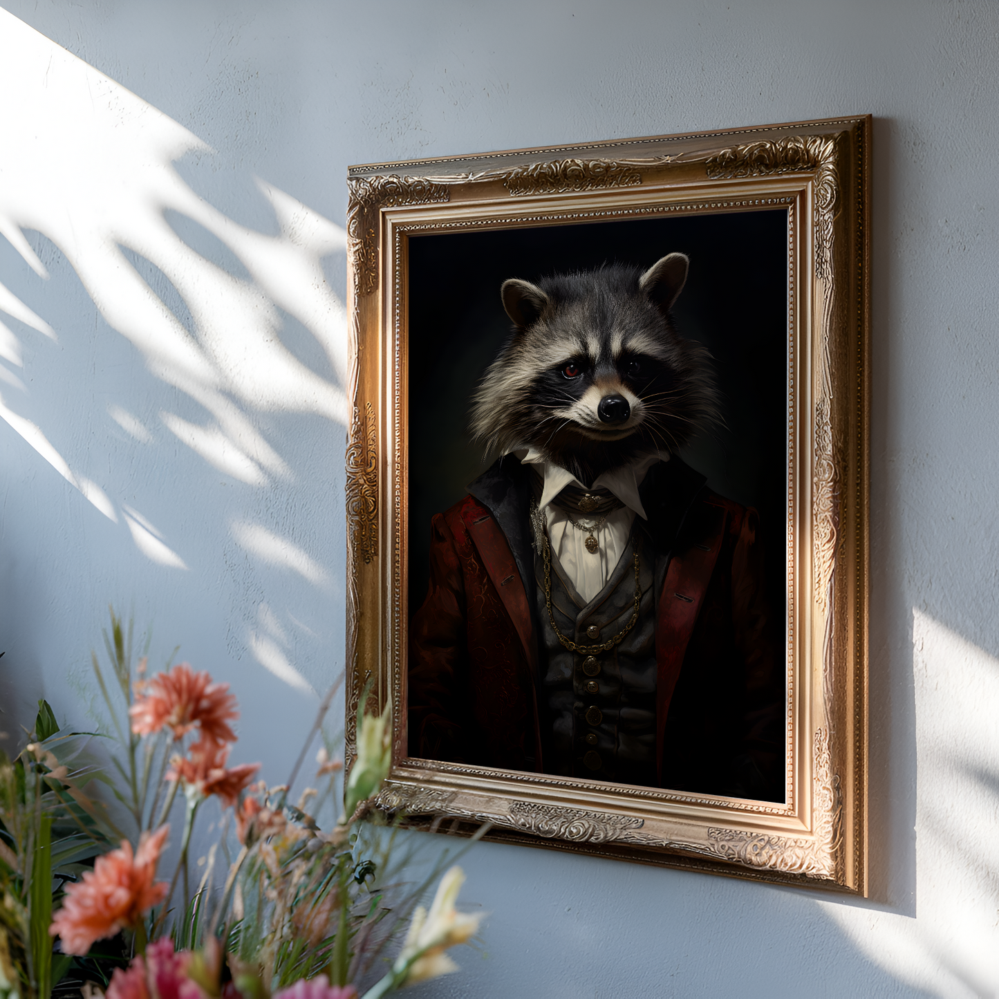 Gothic Raccoon In Suit